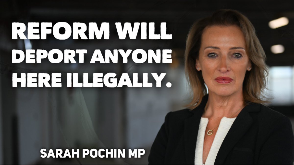 SarahForRuncorn's tweet photo. Reform UK will suspend the asylum system for five years, stop new asylum grants and detain and deport those here illegally. We will take back control of our borders and put the safety and interests of the British people first. https://t.co/hRJf6DoJQw