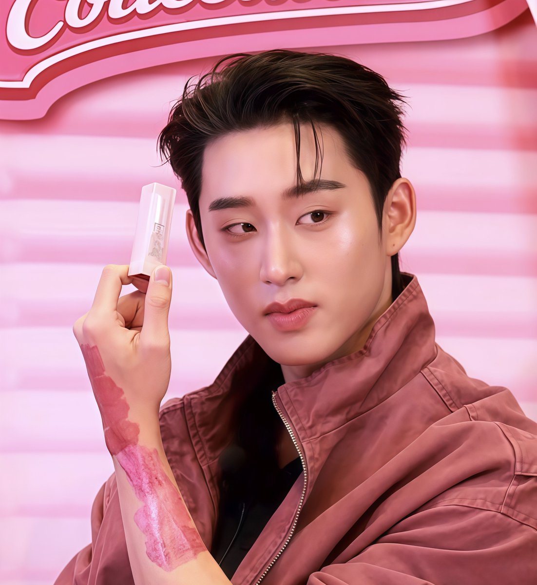 itsharkiest's tweet photo. Est's lips before and now 

That color looks so good on him 😻😻

VINYL MILKSHAKE EST 
#ESTxMaybelline #est_rvp https://t.co/PA1LE79p4t