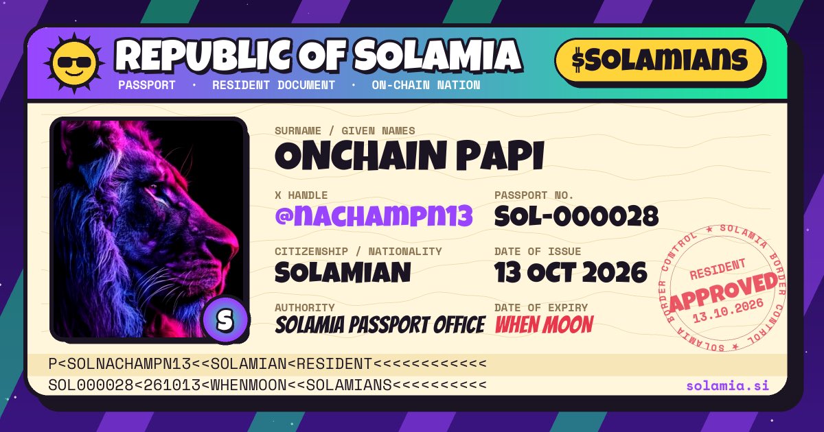 nachampn13's tweet photo. @CryptoCurb Solana pumping

$solamians will follow

8ZP5CzbPL1fmP8dn1GEmLd8xw1JdudUF5Dk7EpLxpump https://t.co/C7kd8fNu6I