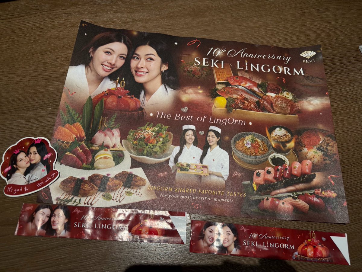 00k4ever's tweet photo. say hello to our newest limited edition kitchenwares!
if you’re dining in at Sushi Seki, don’t forget to bring these little babies home!

JKRs, we’re not just collecting memories anymore… we’re collecting restaurant accessories too. 😭😂💸💜

#LingOrm https://t.co/FrTSwOjJH6