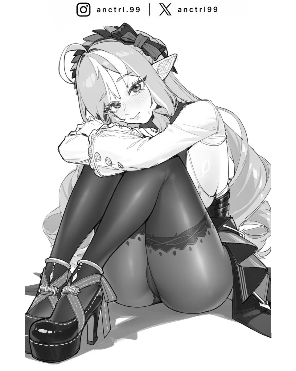 anctrl99's tweet photo. Vivian 💜☂️

#ZenlessZoneZero‌ #Vivian #sketch #monochrome https://t.co/ZcBCJ2qHK1