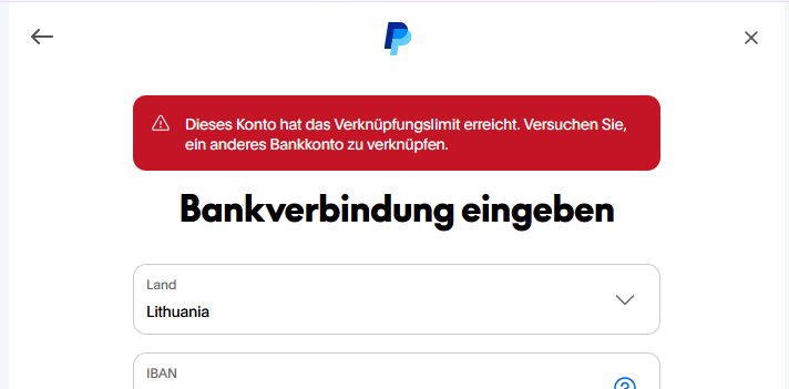 LexBuilds's tweet photo. @PayPal why can't I add a bank account to transfer my money out of PayPal? Why are you holding my money hostage?? https://t.co/ix2cNYNXG6