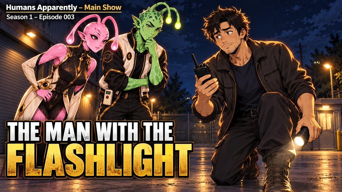 HumansApprntly's tweet photo. The Man with the Flashlight | Humans, Apparently | Season 1 - Episode 003

Humans, Apparently is an animated sci-fi comedy following alien observers Zek and Nova in Earth orbit.

Watch: https://t.co/WP1oLt29S7
#HumansApparently #SciFiComedy https://t.co/FswS1bGQAo