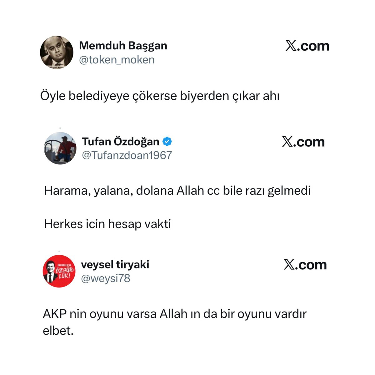 Mucizane's tweet photo. Siz insan değilsiniz lan oçları!

Daha dün Atilla Taş’ı sevmediğimiz hâlde kızının acısına dua etmeyi bildik. Siz hangi vicdanla, hangi ahlâkla Ziya Gültekin’in ölümüne sevindiniz kahpeler!

Kim ne düşünüyorsa, ne az ne çok, aynı yerden, aynı şekilde yaşayın. https://t.co/mszOAIKEQ1
