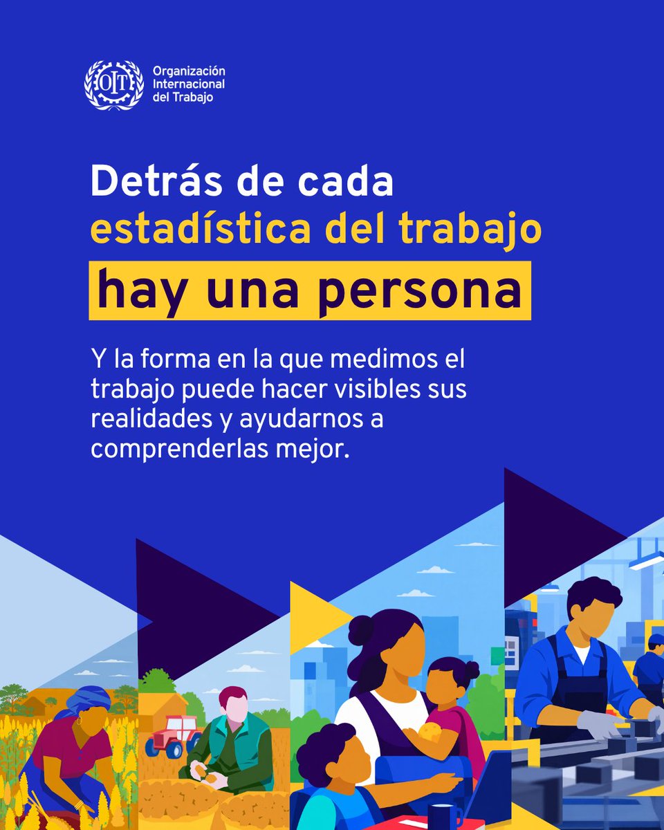 OITAndina's tweet photo. 📊Las estadísticas del trabajo no son solo números. Nos ayudan a entender mejor cómo trabajamos, cuidamos y nos ganamos la vida

Los nuevos estándares impulsados por la OIT ayudan a comprender mejor un mundo del trabajo en transformación

▶️Conoce cómo en https://t.co/8JDTdazYnP https://t.co/WQkUvd70P5