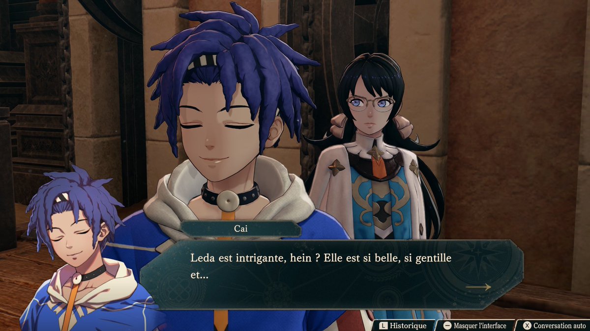 LeftysRambling_'s tweet photo. Cai : “Leda is intriguing, isn’t she? She’s so beautiful, kind and…”

Yeah buddy just don’t look behind😭 https://t.co/8DgpS4SlZm
