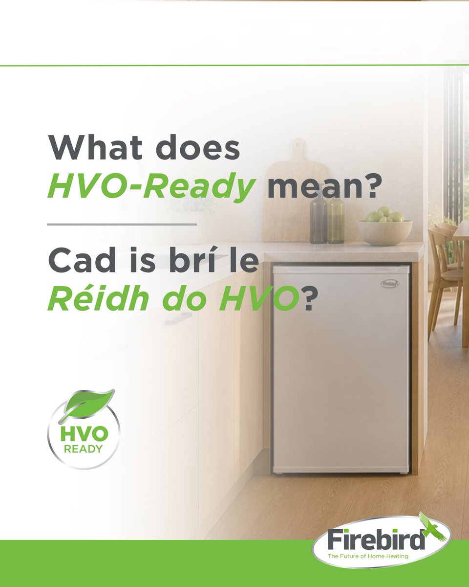 FirebirdHeating's tweet photo. You might be seeing “HVO-ready” more often- but what does it actually mean? Our boilers are compatible with HVO fuel, a renewable, drop-in alternative to traditional heating oil that supports lower emissions and future-proof heating. 

Learn more at https://t.co/iGzewZxeIm https://t.co/CIAf4qIJlW