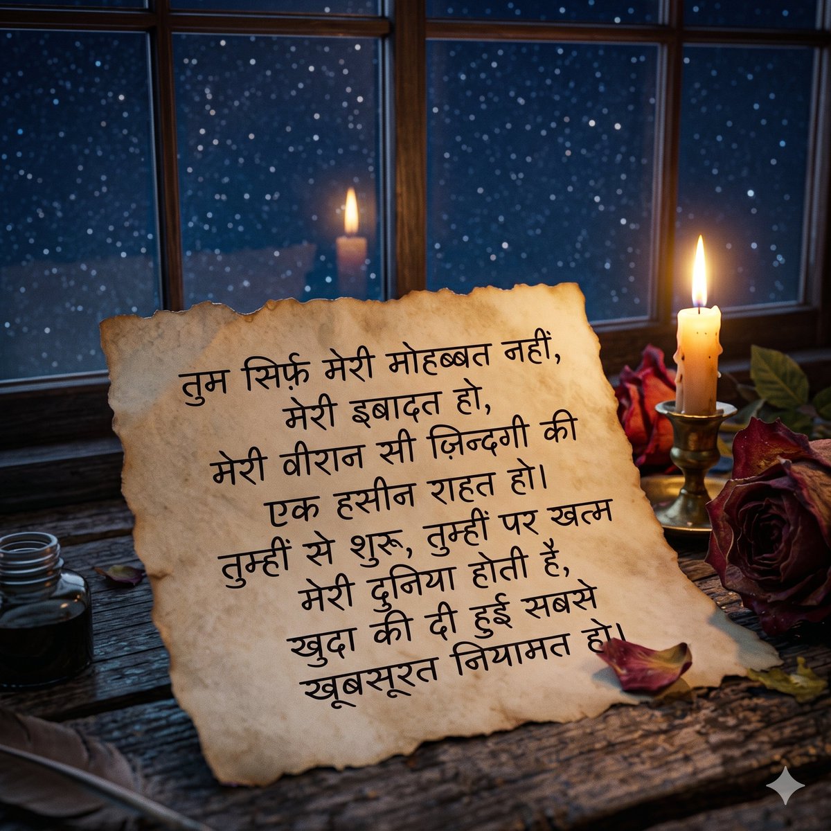 Xmasoom7844's tweet photo. https://t.co/66bfrfOIlK
आँखों में तुम, यादों में तुम, साँसों में तुम हो,मेरी हर खुशी, हर प्यार और एहसास में तुम हो!कैसे बताऊँ कि मेरे लिए तुम कौन हो,मेरी रूह में बसी एक खूबसूरत सी प्यास तुम हो। https://t.co/ydQyuj6Hnq