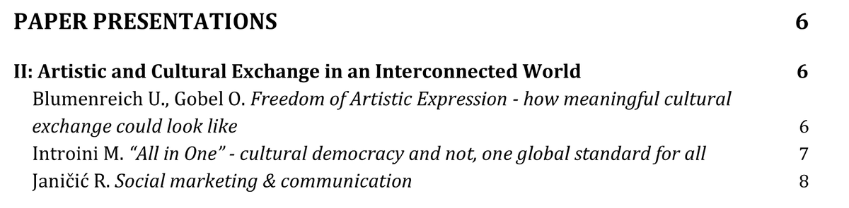 MarIntroini's tweet photo. Grateful🙏  #Book of Abstracts #conference "The role of #art as a reflection of society" from https://t.co/dgGiWCqSvm  #University Podgorica #Montenegro 🇲🇪is finally released with my presentation "All in one: #cultural #democracy a not one global standard for all" THANKS 🙌🙏 https://t.co/kxot3eQ0yi
