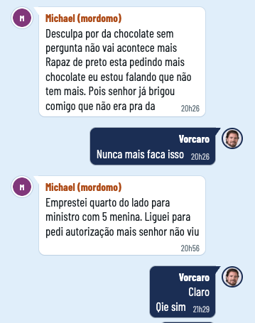 ParadigmaEdu's tweet photo. "Dei chocolate sem perguntar"
- "Nunca mais faça isso"

"Emprestei quarto para ministro com 5 menina"
- "Claro que sim" https://t.co/tSBOVx8xDw