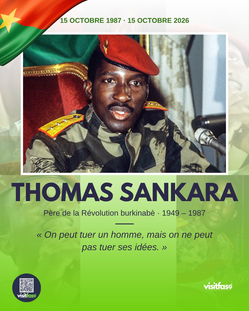 visitfaso's tweet photo. Today we pay tribute to a real hero, a father, a revolutionary, a leader, a visionary, and, most importantly a comrade : Cpt. Thomas Sankara

39 years later, still inspiring tens of millions across the globe, more alive than ever. https://t.co/HC7CCOcp8B
