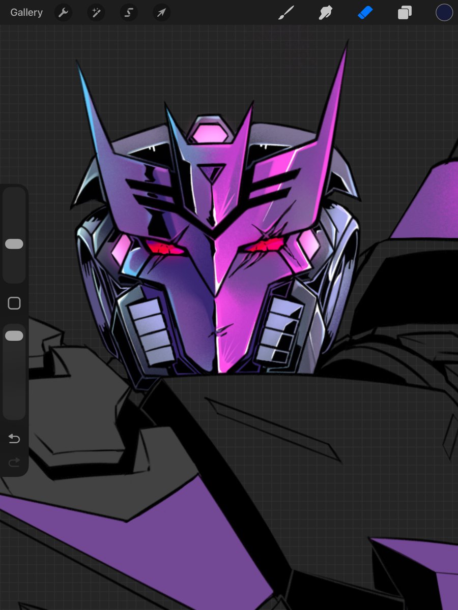doomlighto's tweet photo. rendering the head before even coloring in the rest to give myself more motivation #worksmarternotharder https://t.co/efgdbIiBRY