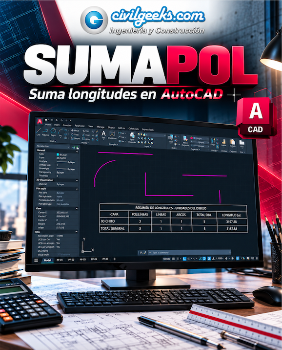 CivilGeeks's tweet photo. ¿𝐒𝐮𝐦𝐚𝐬 𝐥𝐨𝐧𝐠𝐢𝐭𝐮𝐝𝐞𝐬 1 𝐩𝐨𝐫 1 𝐞𝐧 𝐀𝐮𝐭𝐨𝐂𝐀𝐃? 
SUMAPOL suma polilíneas, líneas y arcos, y genera una tabla con cantidades y 𝐥𝐨𝐧𝐠𝐢𝐭𝐮𝐝𝐞𝐬 𝐭𝐨𝐭𝐚𝐥𝐞𝐬 𝐩𝐨𝐫 𝐜𝐚𝐩𝐚.  
📥 GRATIS AQUÍ:
👉 https://t.co/DGYXx89DsG

#AutoCAD #IngenieríaCivil #civilgeeks https://t.co/RvbDSWOjes
