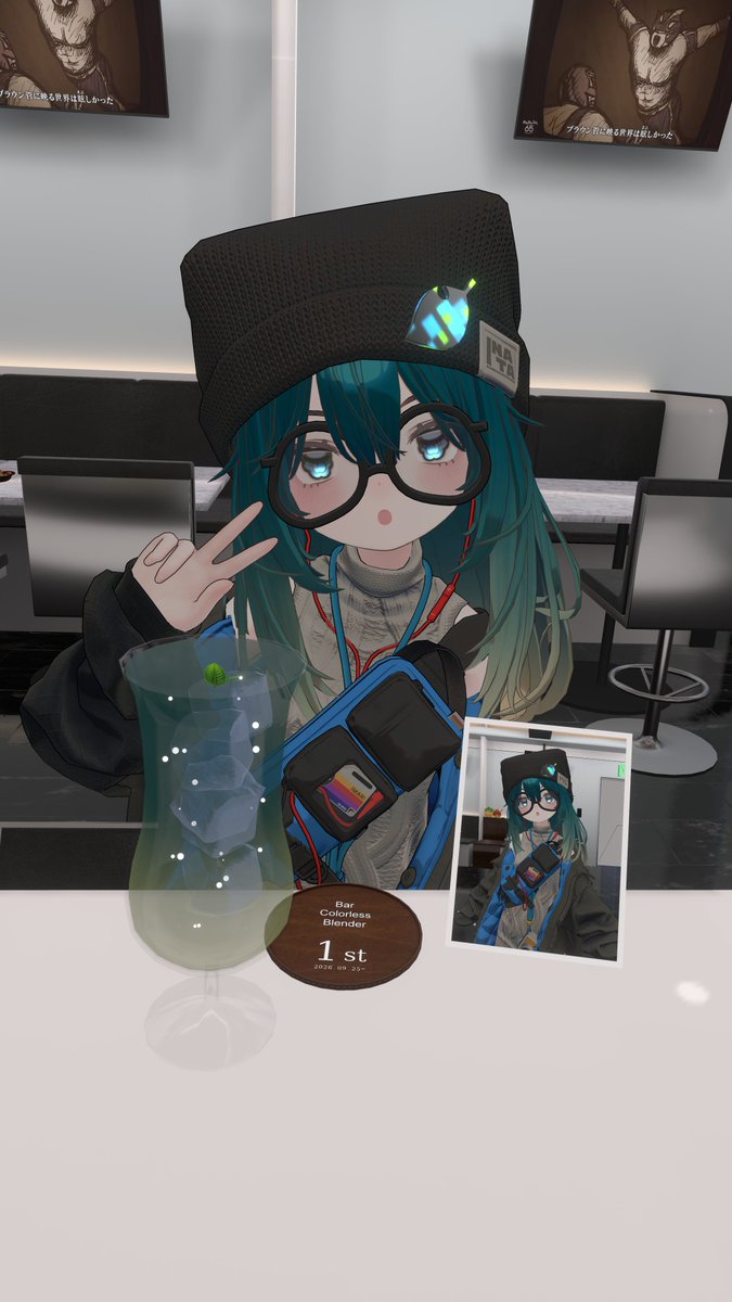 nive_chaat's tweet photo. イメカラカクテルのお店、Bar Colorless Blender
アバターの髪色や目の色、コーディネートのトータルカラー等から、一期一会の一杯をお作りいたします。imagePadを使用した推しカクもお作りします。
毎週金曜23時頃、Group+で営業いたしております。
ご来店をお待ちしております。
#VRChat #Bar_CB https://t.co/UiVydAZxOv