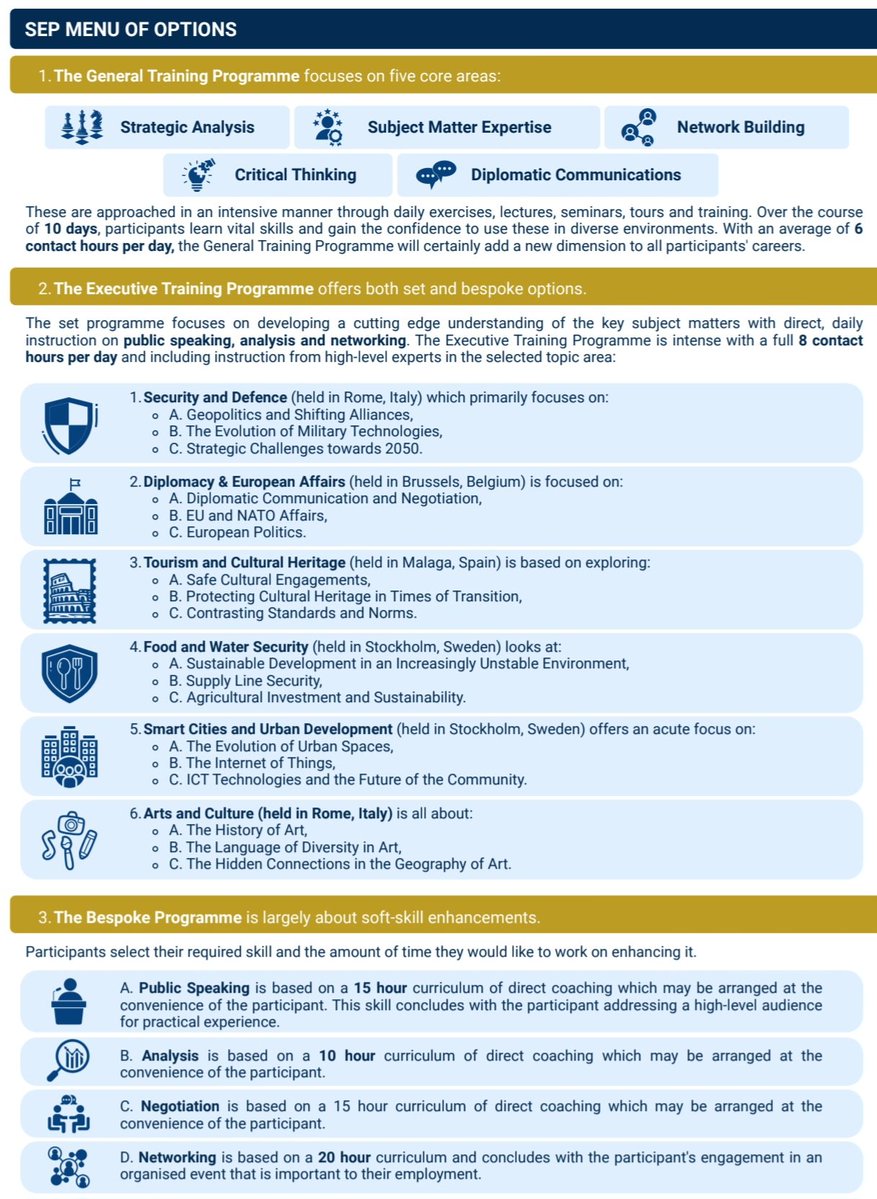 EGIC_'s tweet photo. EGIC is proud of its Skills Enhancment Programme entering its 5th year! The coming year will bring some exciting training courses in #Rome, #Malaga, #Brussels and #Stockholm as well as bespoke course that focus on #pubicspeaking and #networking.
For an overview of our programmes see:
https://t.co/EiF33tPYPT