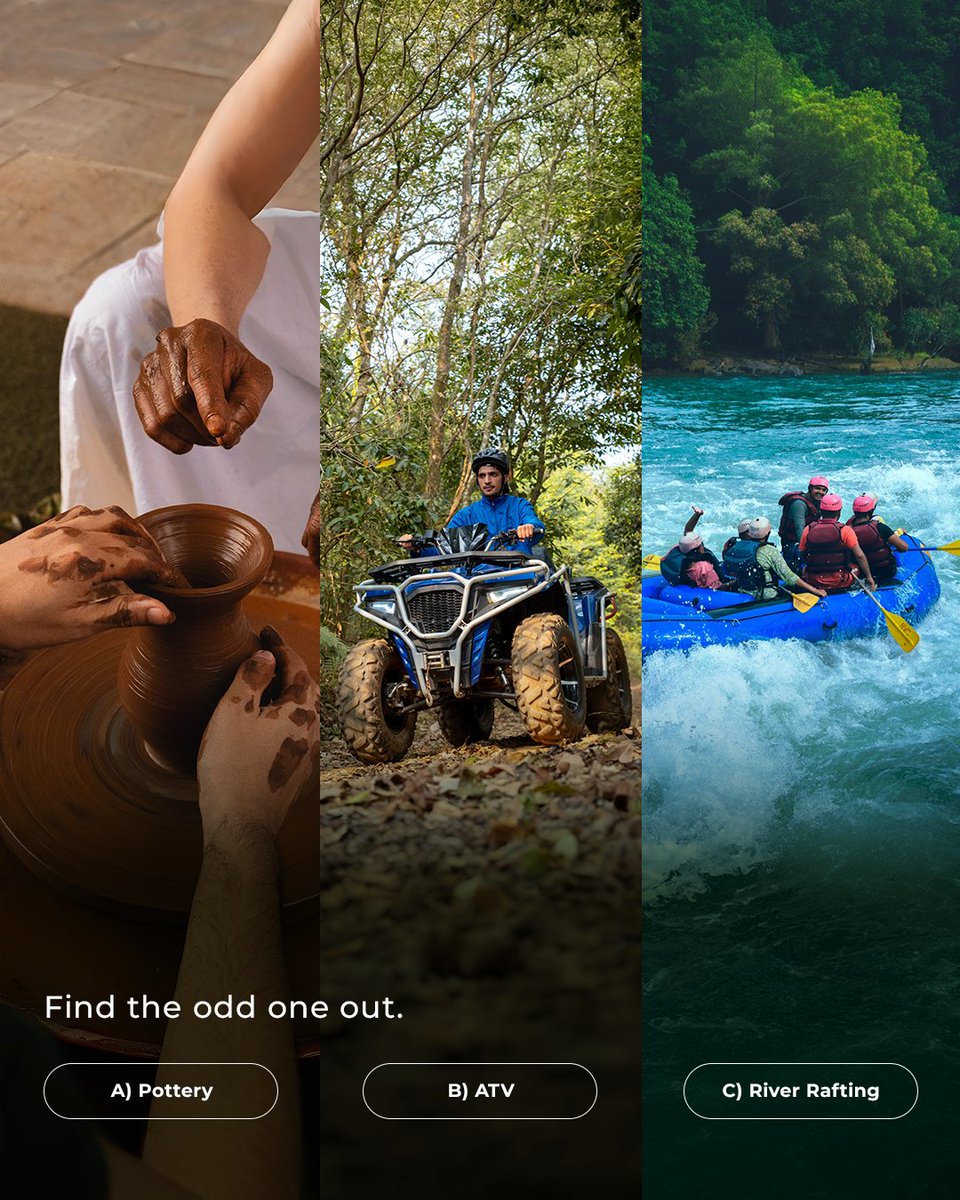 clubmahindra's tweet photo. #ContestAlert | Day 2: #HappyGetaways with #ClubMahindra
Answer today’s question and stand a chance to win ₹500 Amazon vouchers.

How to enter:
• Comment with #HappyGetaways and #ClubMahindra
• Follow @clubmahindra
• Tag @clubmahindra and 4 friends
• Participate across all 15 posts