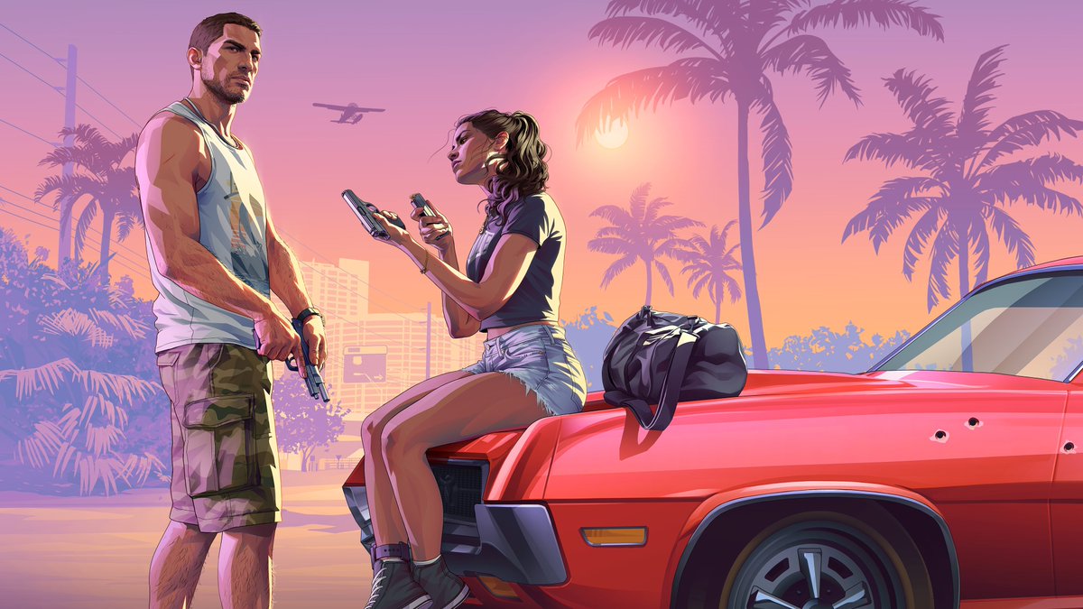 Top5Gamingx's tweet photo. We now have every GTA 6 trailer artwork. These will go down in history. https://t.co/xYD1ykewW0