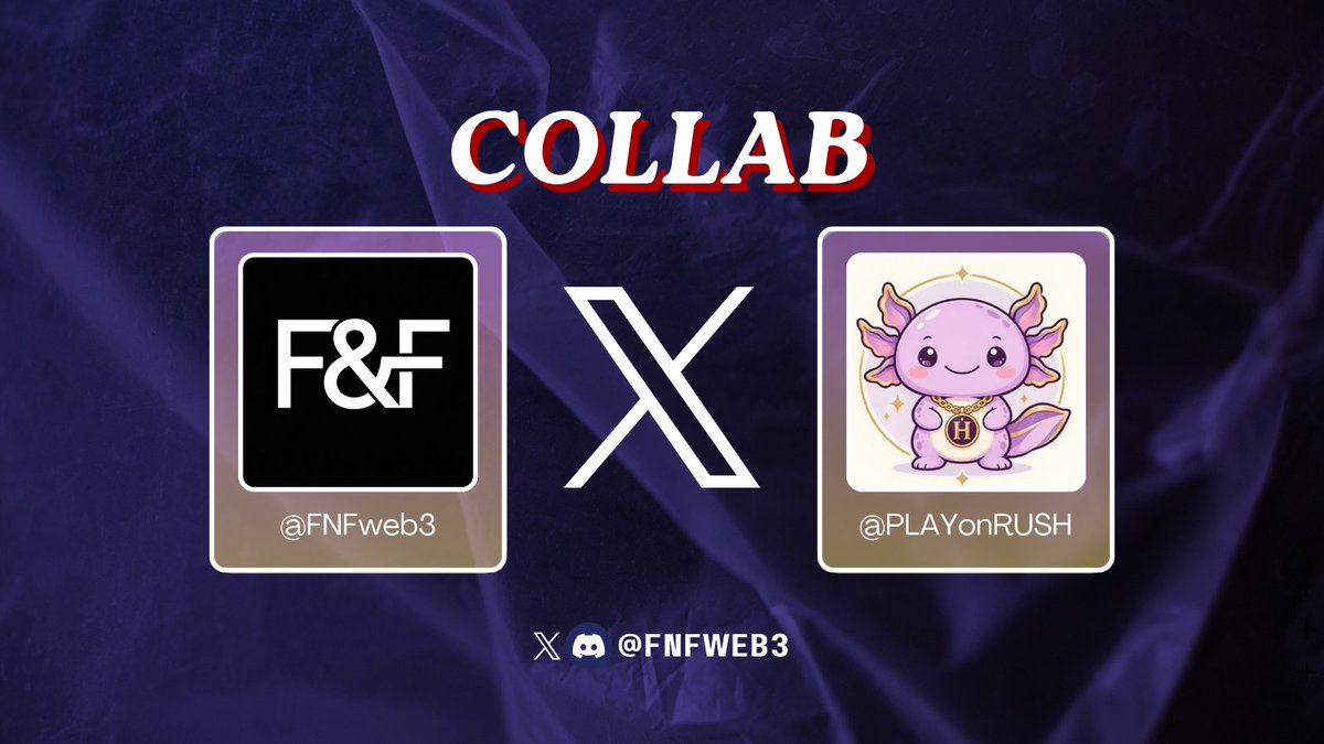 FNFweb3's tweet photo. FNF 🤝 @PLAYonRUSH  

RUSHonRH is a Web3 arcade gaming project built on Robinhood Chain, combining fastpaced gameplay, competition, and community

The project aims to bring more fun to blockchain beyond trading and DeFi, letting players compete with friends and enjoy engaging gaming experiences

Supply: 2,222 | Chain: Robinhood | Price: FREE

Giveaways now live in FNF Discord ↓
https://t.co/vXU1Wk4D7F