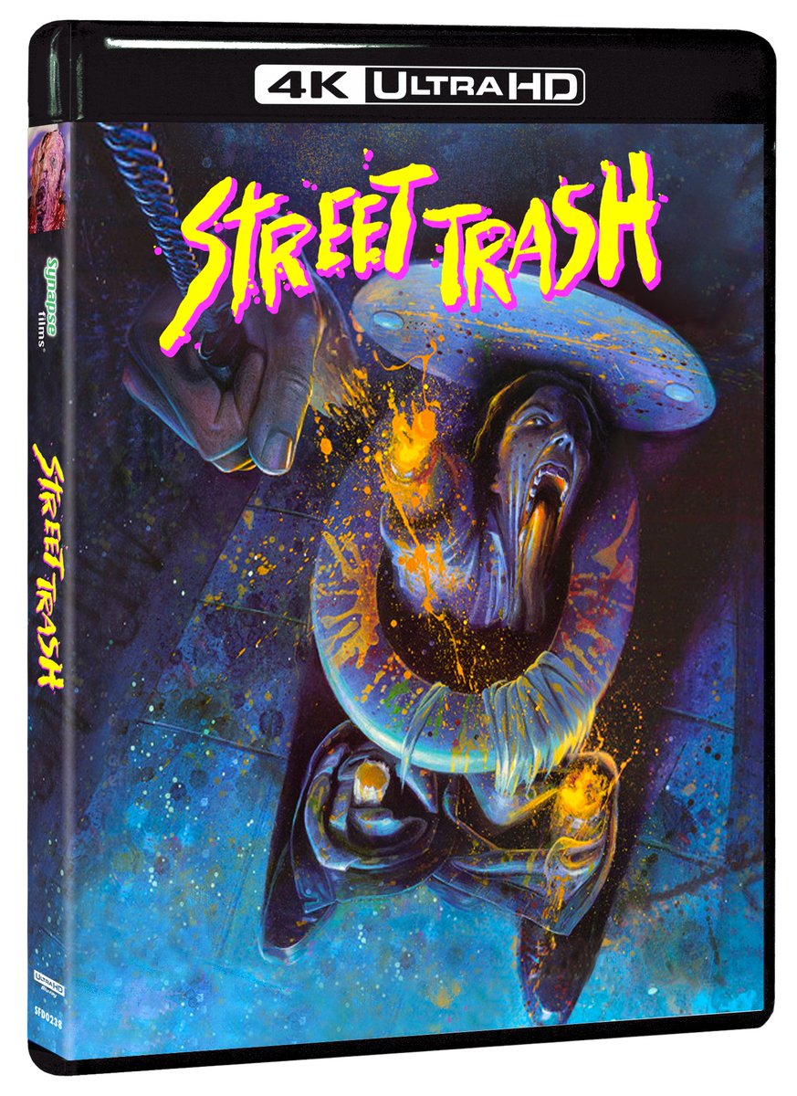 CineDump's tweet photo. STREET TRASH 4K UHD + BLU-RAY Combo Pack Limited Edition December 7, 2026 @synapsefilms https://t.co/IhtWG1fwJP