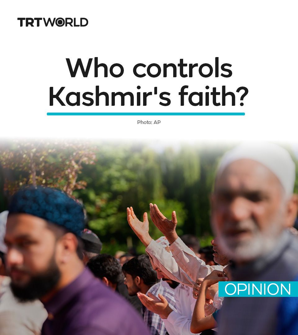 trtworld's tweet photo. India's attempt to dictate Friday sermons in Kashmir is not an isolated overreach but part of a decades-long effort to control how Kashmiri Muslims practise their faith, suppress dissent and determine what can be said from the pulpit.

Ahmed Bin Qasim l Opinion 
https://t.co/tkPKl1Lhgv