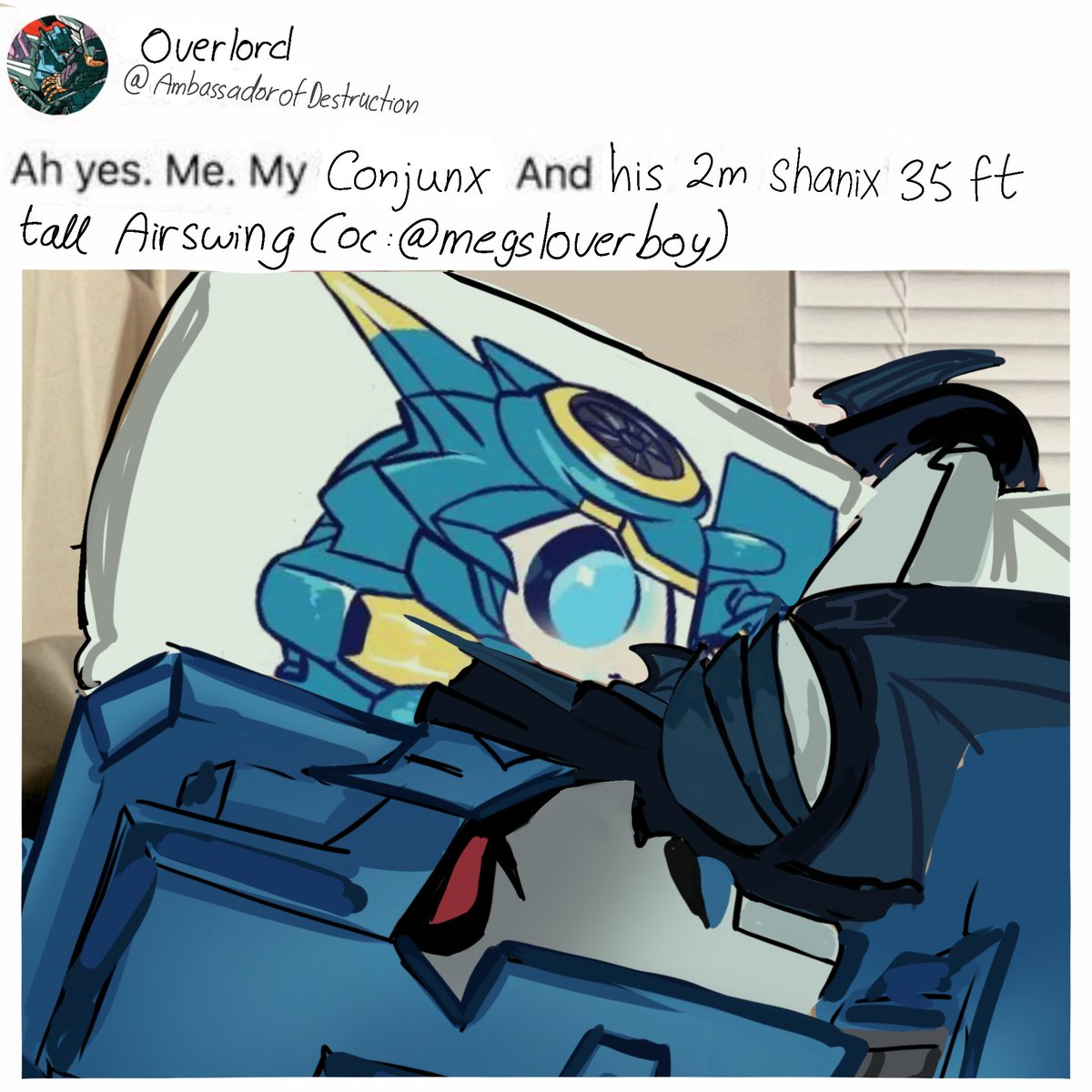 Grotesque_guts's tweet photo. Yumeship art slop heh
heh
 
yes i reposted bc i forgot to edit the user... 

Oc on the pillow belongs to
to @ll_niki14350 🥺🥺
#fyp #overlord #transformers #transformer #art #artist #yumeship #maccadams https://t.co/JCOZozqHW2