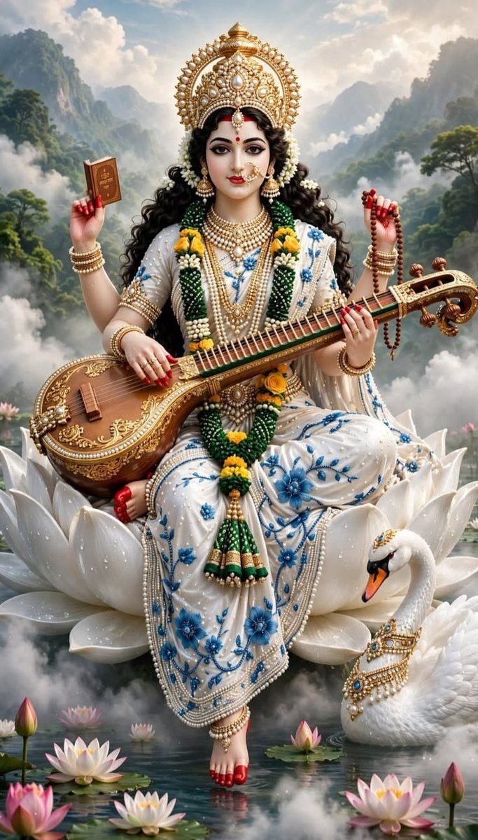 PKYtrishira's tweet photo. 6) శ్రీ మా కాత్యాయనీ దేవి మరియు సరస్వతీ దేవి ! 🔱

అష్టైశ్వర్యాలు ప్రసాదించే శ్రీ మా కాత్యాయనీ దేవి దివ్య తేజస్సు &amp; అపార జ్ఞానాన్ని అందించే శ్రీ సరస్వతీ దేవి దివ్య దీవెనలతో అంతులేని విజయాలతో నిండిపోవాలని కోరుకుంటూ. 🙏🌼

#Katyayani #SriSaraswati #Navratri #DurgaPuja #JaiMataDi 🚩 https://t.co/oMI9hRAGYP