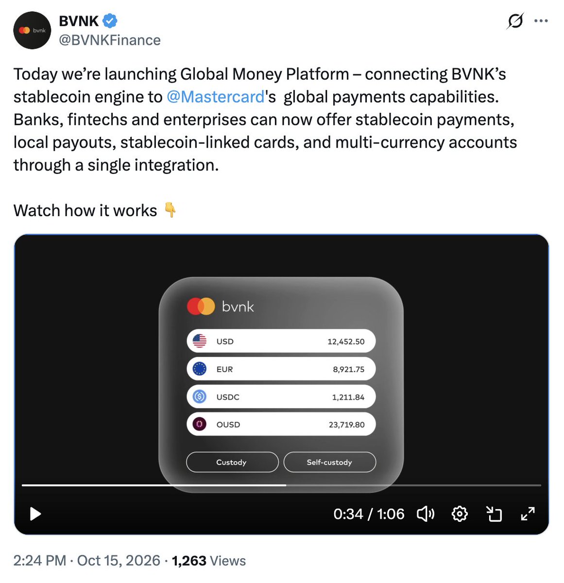 LluisBardet's tweet photo. So it looks like both Mastercard (@BVNKFinance) and Visa (@stripe/@Plasma) launched the same product within a few hours of each other? https://t.co/KTkPWYrnkn