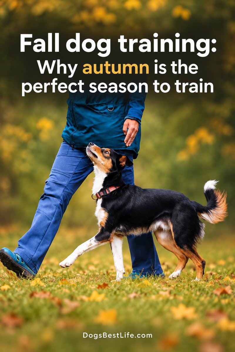 DogsBestLife's tweet photo. Why fall is the best season to train your dog outdoors https://t.co/766FJnLss7 https://t.co/t3rhyveWwN