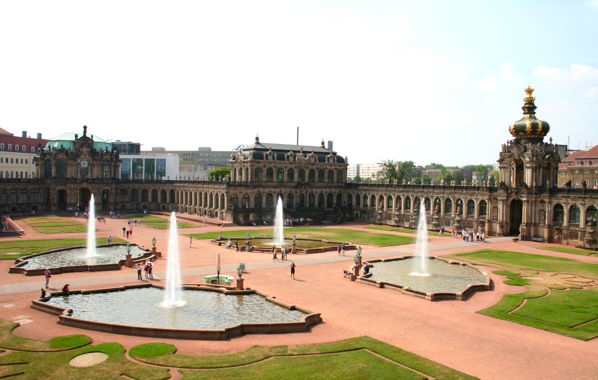 scumbunker's tweet photo. It's that Tartaria was everywhere and needed to be obliterated. Hence WW2 targeting Tokyo and Osaka. Hence every act of 'urban renewal'.

 That's the only reason why there's a replica of 'August the Strong's' baroque 1700s masterpiece Zwinger Palace (Dresden) in Tokyo itself. https://t.co/HssYyuoPWM