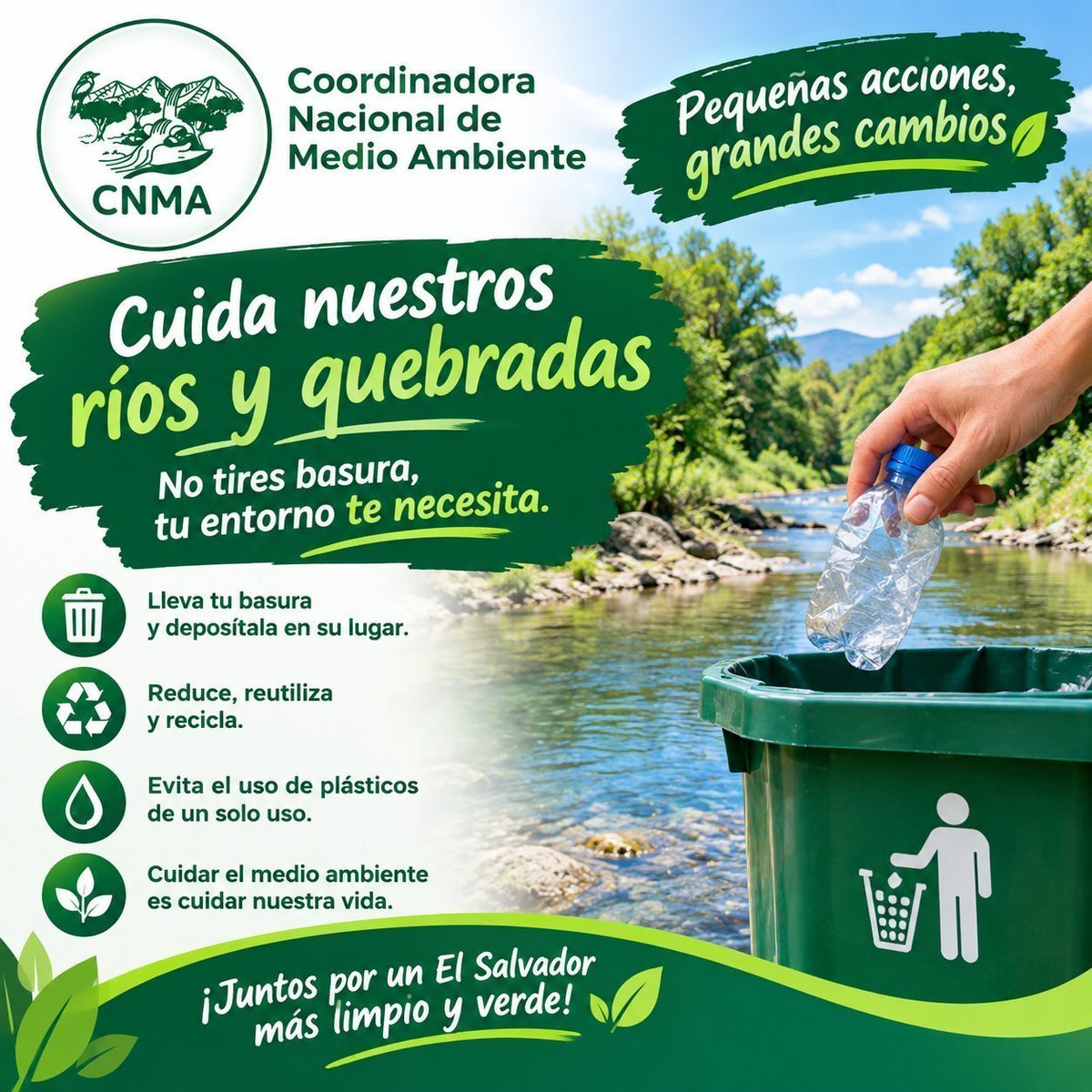 VozStisss's tweet photo. 🌎 UN PAÍS MÁS LIMPIO, FAMILIAS MÁS SALUDABLES

La esperanza también se construye con acciones que transforman nuestras comunidades. 

La Coordinadora Nacional de Medio Ambiente impulsa un esfuerzo que une el cuidado de la naturaleza con el bienestar de la población, eliminar acumulaciones de basura ayuda a prevenir la proliferación de insectos y roedores y a proteger nuestros espacios de convivencia.

Como movimiento sindical, entendemos que la salud y la dignidad también dependen del ambiente donde vivimos.

Sumémonos, evitemos botar basura en calles, ríos y terrenos; separemos los residuos y reciclemos lo aprovechable. 

Una comunidad saludable necesita el compromiso de todos.

¡¡Por la Seguridad Social!!
¡¡STISSS PRESENTE!!