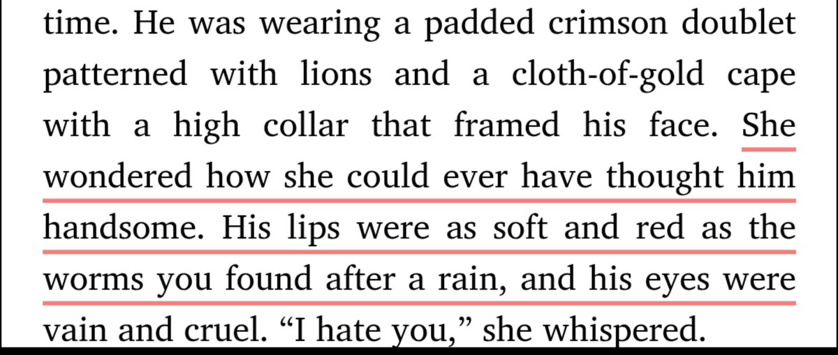 wingedwolfmaid's tweet photo. I love Sansa so much because she naturally just appreciates women more.
 Joffrey gets uglier when his true nature is revealed, while Cersei is evil AND growing more beautiful 🙂‍↕️ https://t.co/l1nuYfrf0K