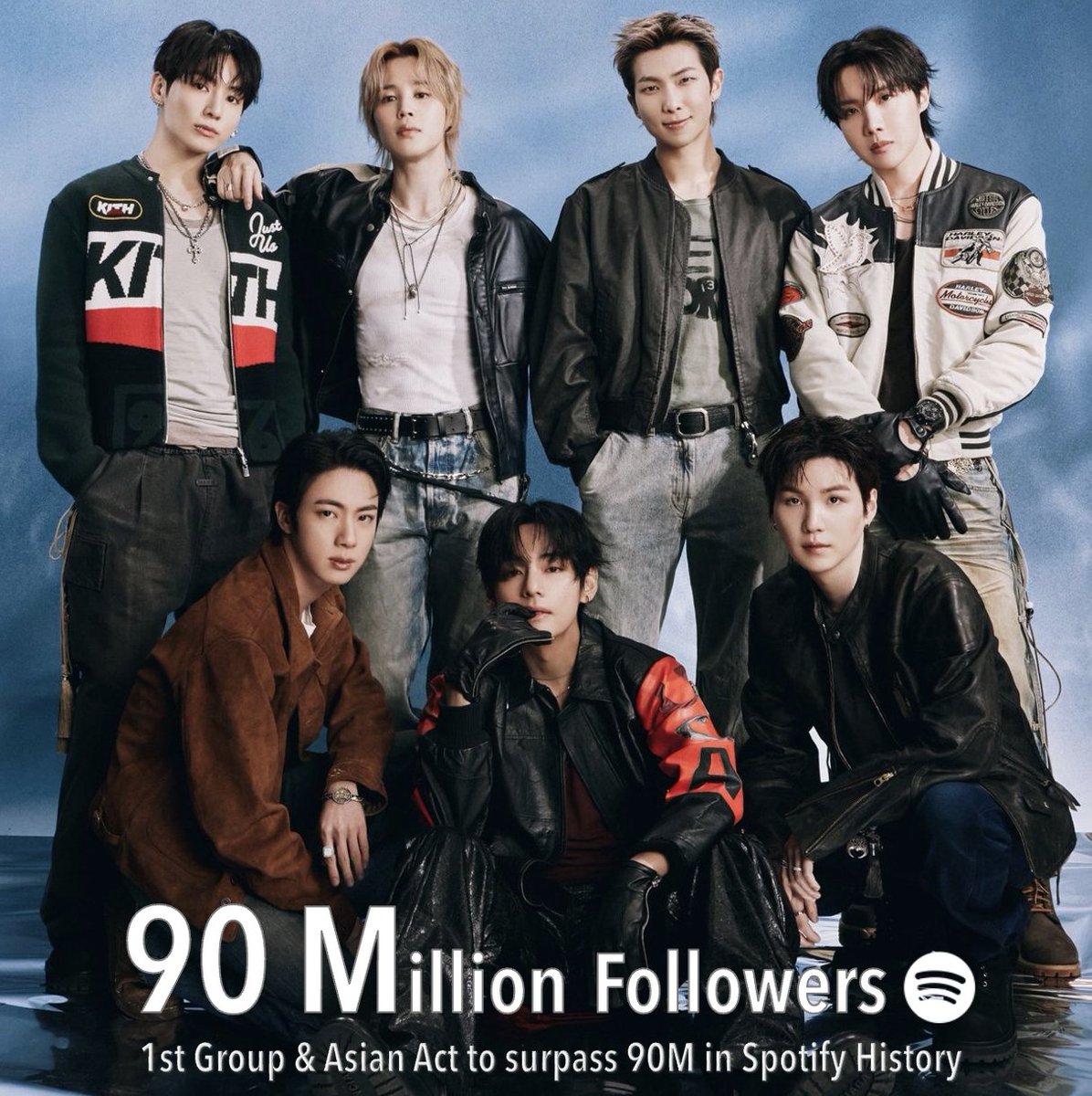 WORLDMUSICAWARD's tweet photo. #BTS has surpassed 90 Million followers on Spotify, extending their record as the Most-Followed Group and Asian Act in Spotify history! 💪🐐👑💜 

BTS PAVED THE WAY 

@BTS_twt https://t.co/zqBPcgixmh