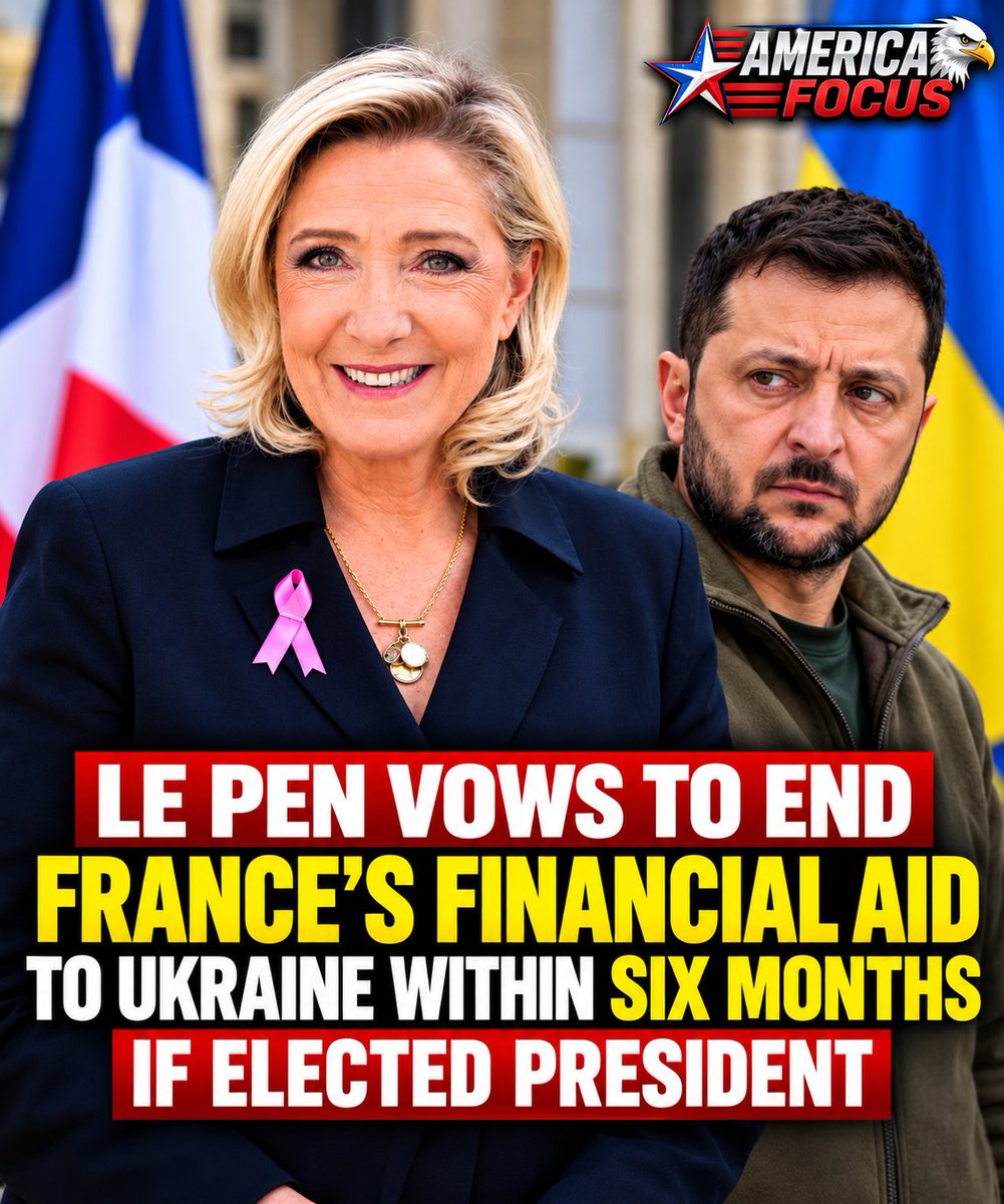 Americafocu's tweet photo. 🇫🇷🇺🇦 Le Pen vows to end France’s aid to Ukraine within six months if elected?

 Should France continue funding Ukraine?

A) Yes 🇺🇦
B) No 🇫🇷 https://t.co/H9nyyq9YZu
