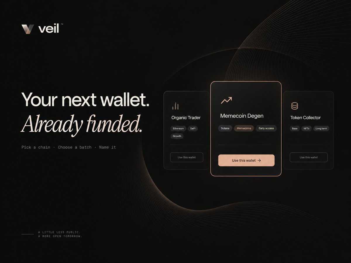 Veil_swap's tweet photo. On the marketplace side, we’re putting the details upfront: chain, funded balance, recorded activity and service fees. 

The demo lets you filter collections, preview a batch and give it a name. Wallet delivery is the next part to get right. https://t.co/dXiwZFMv0f