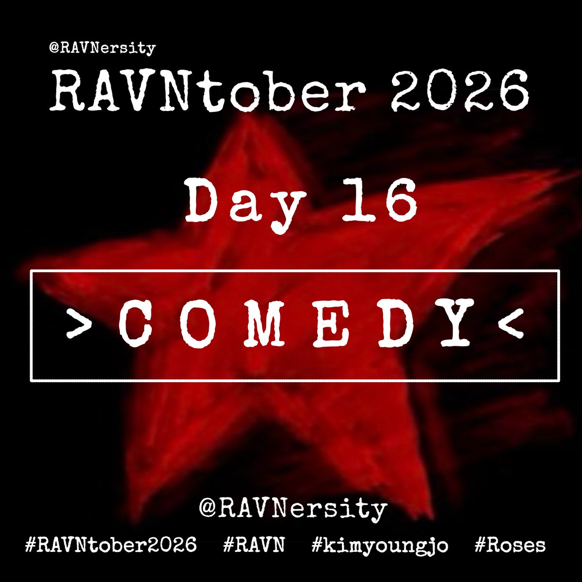 Ravnersity's tweet photo. RAVNtober 2026 • Day 16: COMEDY 🦍
Don’t forget to 🏷️ us: @Ravnersity + #RAVNtober2026
#RAVN #kimyoungjo #Roses https://t.co/0Ub0MZALiH