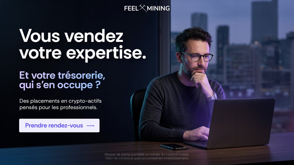 FeelMining's tweet photo. Vous vendez votre temps, mais qui gère la trésorerie de votre société ?

Nous permettons aux indépendants d’en placer une partie.

Prenez rendez-vous ➡️ https://t.co/vIItgQ0c0s

Risque de perte partielle ou totale du capital. Ceci n’est pas un conseil en investissement. https://t.co/vZnSz6p55k