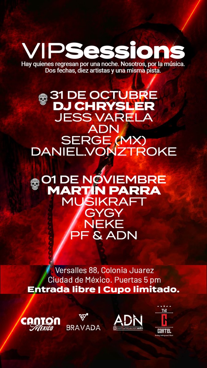 FitoMX's tweet photo. 1o de Noviembre, Versalles 88,CDMX. Los espero! https://t.co/dbE69HEVKo