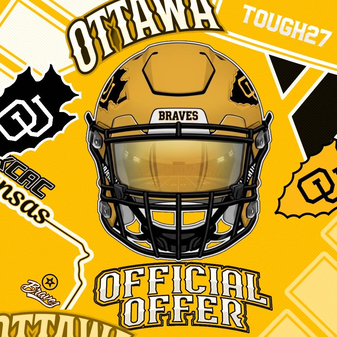 CavinRhoadsJr27's tweet photo. I am Thankful and Grateful to announce I have received an offer to @OttawaBravesFB . Thank You to Coach @CoachSCDub and the rest of the coaching staff for believing in me. 
@TCHSRecruits @priority11fb @CoachTraylon @Joe_Byrd5 @LoneStarPrepsTX @prepstar360 @PrepRedzoneTX @CSAPrepStar @Prep2Play