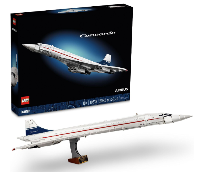 TheBrickName's tweet photo. LEGO Icons Concorde Model Aircraft, Gift for Adults, Build a Replica Model of the World’s Most Famous Supersonic Commercial Passenger Plane with Authentic Details and Functional Pieces.

https://t.co/noXPLYjqrH

#lego #icons #legoicons https://t.co/eN5hCg3cyf