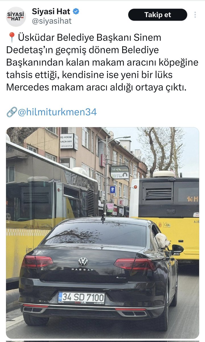 Politikalojik's tweet photo. Köpeğine eski özel makam aracını tahsis eden Sinem Dedetaş'ın Ankara'ya Opel Astra ile gitmeye çalışırken vefat eden Dündar Ziya Gültekin üzerinde ne hakkı olabilir ki? 

Kendisine makam aracı olarak Mercedes almadı diye mi sevmediniz bu adamı YP'li aşağılık troller! https://t.co/rm3NsGDLS4