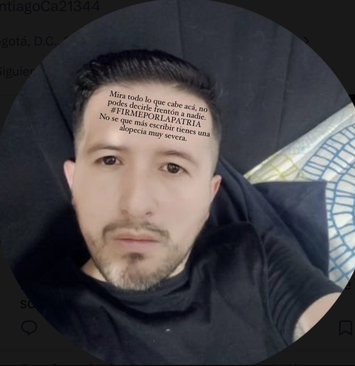 Dronxzeep's tweet photo. @SantiagoCa21344 @danieeelitaa27 No te la vas a coger frenton muerto de hambre. https://t.co/B0XYPZVcKK