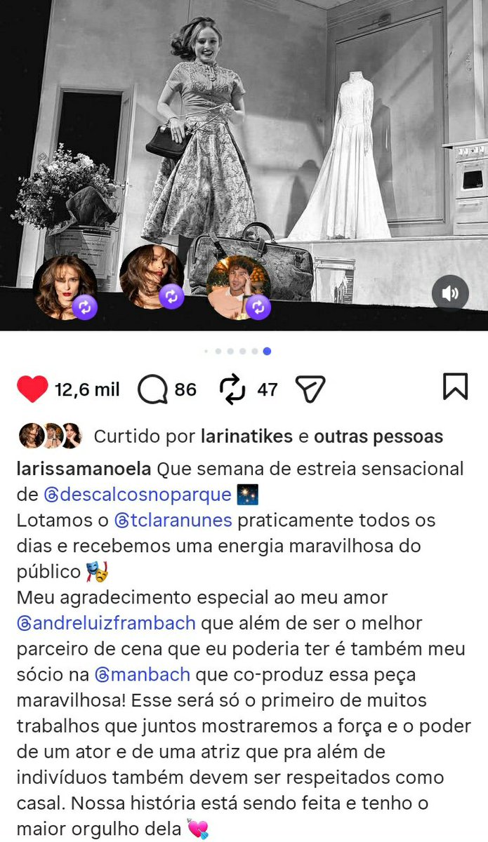mileysbrina's tweet photo. Virou dupla sertaneja mesmo!
"Esse será só o primeiro de muitos trabalhos juntos" Larissa Manoela tu MORREU! Parece que nasceu grudada com esse cara, que coisa insuportável! Tá enterrando a própria carreira. Queria não me importar, mas infelizmente eu ainda gosto dessa burra! https://t.co/7GQLo8zS4w