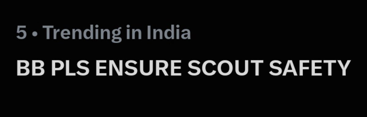 BiggbossKaTadka's tweet photo. Exclusive 

BB PLS ENSURE SCOUT SAFETY is Trending in India...

RT if you are participating... https://t.co/LWSUldpLmC