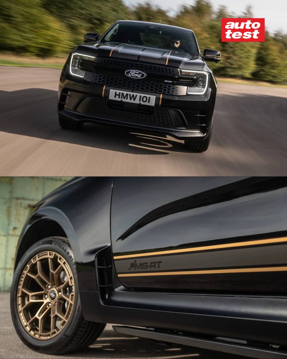 AutoTestArg's tweet photo. 🚨 Ford presentó la Ranger MS-RT Champion Edition, una pick up deportiva limitada a 500 unidades para Europa.

👉🏾 Motor V6 diésel o híbrido enchufable de hasta 281 CV.
▪️ Suspensión rebajada y llantas de 21”.
▪️ Tracción 4x4 y caja automática de 10 marchas.
¿Cómo la ven? 👀 https://t.co/jhflVirqXq