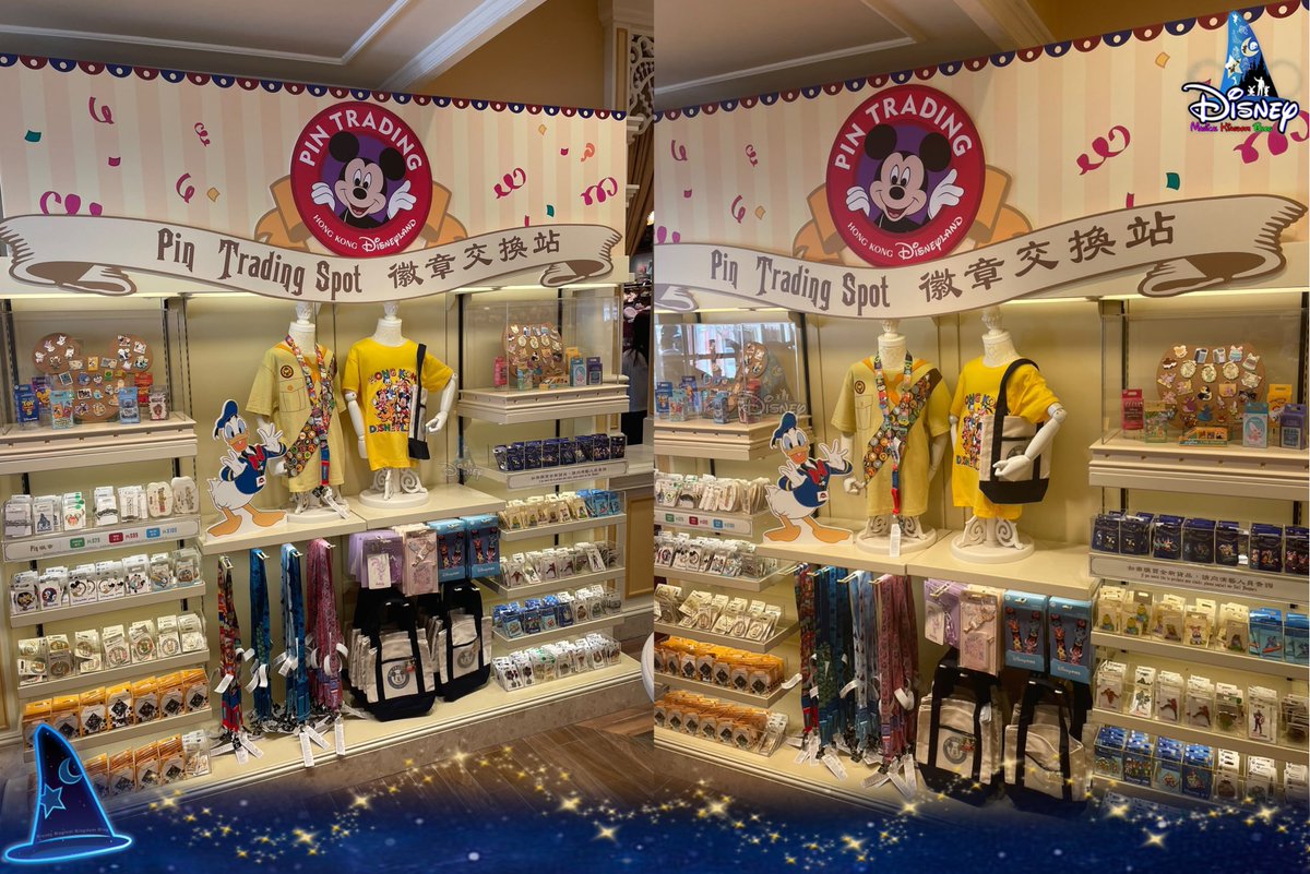 DMK_Blog's tweet photo. 🏰✨🎴 In addition to the return of the Silhouette Service, Hong Kong Disneyland Resort has today, October 15, 2026, transformed shopping space located between Centennial Hall and The Curiosity Shop from a Pixar-themed Popcorn Pop-Up Shop into a “Pin Trading Spot” and a dedicated Topps collectible card product counter.

#Disney #HongKongDisneyland #HKDisneyland #迪士尼 #DisneyParks #HKDL #香港迪士尼樂園 #ディズニー #香港ディズニーランド #ฮ่องกงดิสนีย์แลนด์ #DisneyMomentsHK #DisneyPinTrading #Topps