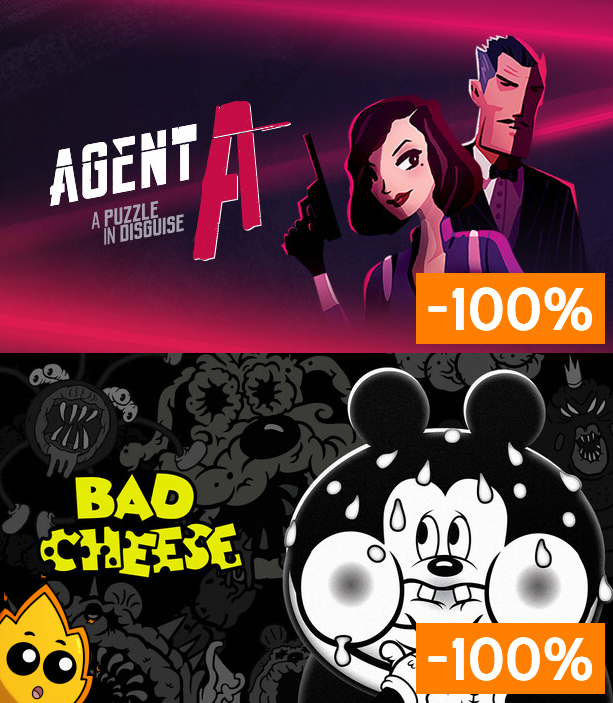 GamerPowercom's tweet photo. Giveaway Alert! Claim Agent A: A puzzle in disguise + Bad Cheese for FREE at https://t.co/IzQvpsl4D7 plus More! https://t.co/BYgE9Nj9HH