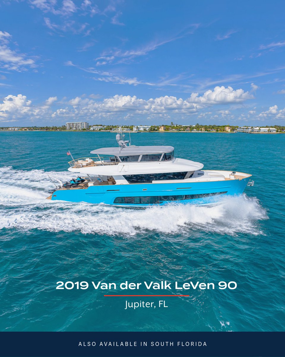 LukeBrownYachts's tweet photo. In town for FLIBS? ⚓ Beyond our show boats, tour these nearby:

UNFORGETTABLE, 2003 Royal Denship
ONE MORE TIME, 2020 Horizon FD80
LADY SADIE, 2019 Van der Valk LeVen 90
AURELIA, 2007 President Tri-Deck

📅 954.525.6617 | https://t.co/bB5AvgGUFE
#FLIBS2026 #YachtsForSale https://t.co/z5gBt59JZ1