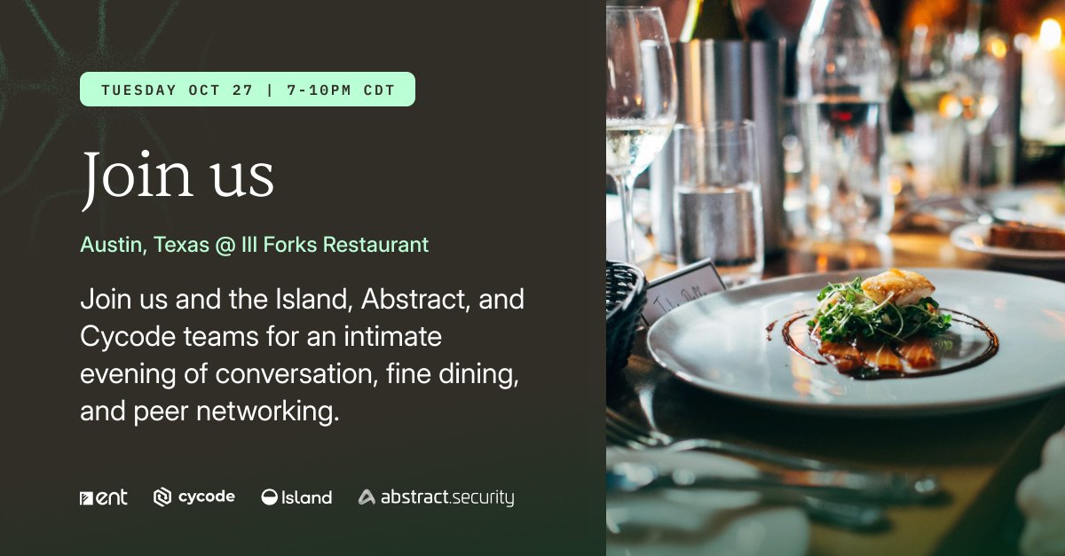 Ent_Security's tweet photo. Join us in Austin on October 27 for an evening of conversation and connection with leaders in financial services, cybersecurity, and IT.

🔒 Reserve your spot: https://t.co/WaBcCf9L69 https://t.co/0P87Ga76TY