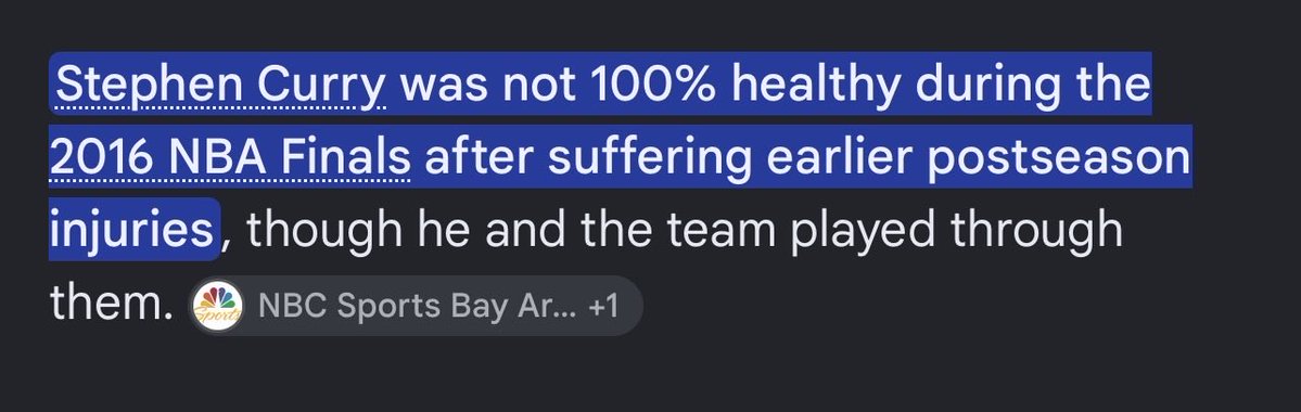 Elroyjohnsonjr's tweet photo. @TaySixO @yndrackz It’s a known fact that Steph curry was injured, literally everybody that watches this sport knows he was injured and Kyrie is not a leader so to him that would be impressive, he’s literally been swept his damn self. Yall only talk about the positives with this nigga. https://t.co/aynyTfyU8s