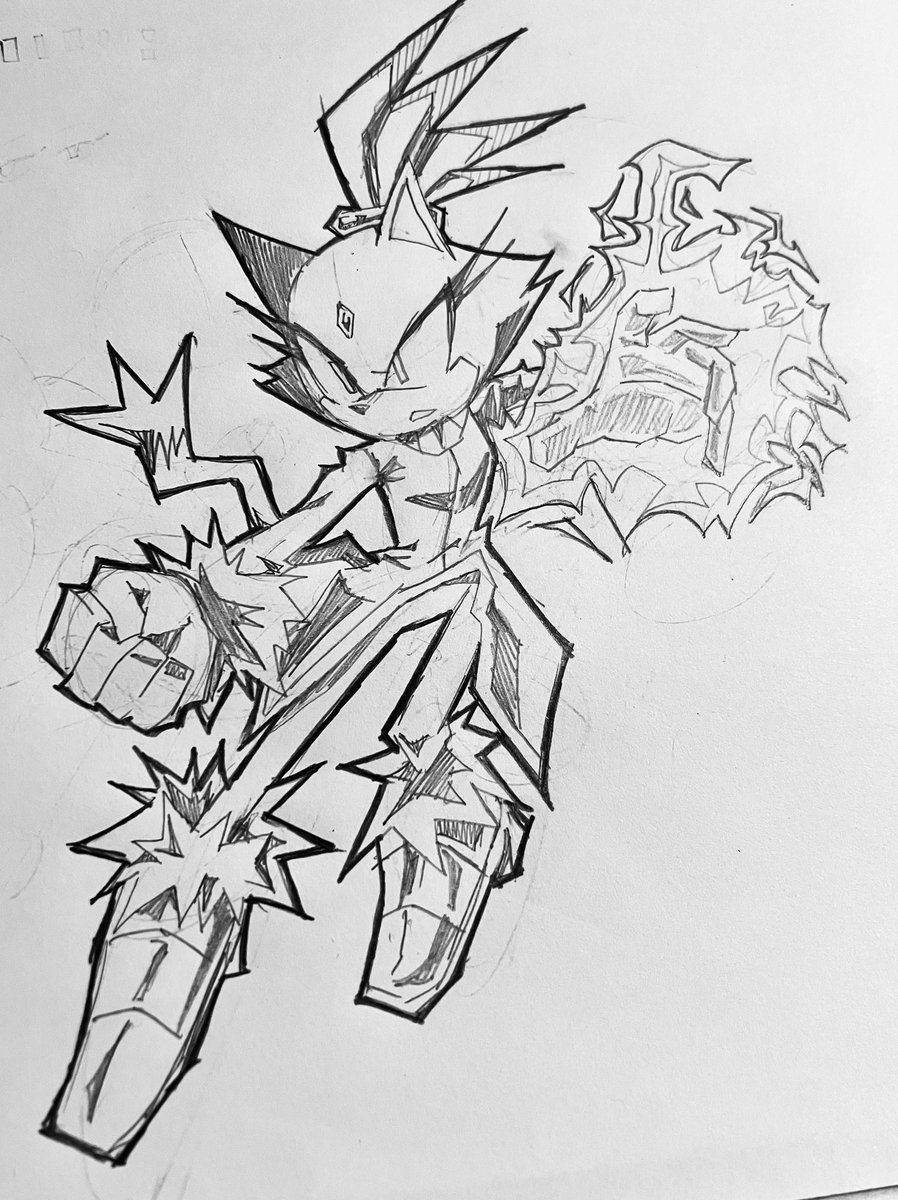 synthy_guy's tweet photo. might go back to digital just to color some of these, turned out well I think 
#cyclops #blazethecat #goku #tsuyuasui #traditionalart https://t.co/dVUUL5f1em